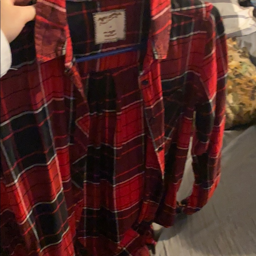 Red plaid flannel